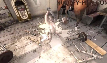 Lara Croft gets her booty filled with cum