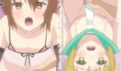 Little Hentai shemales bang each other's assholes