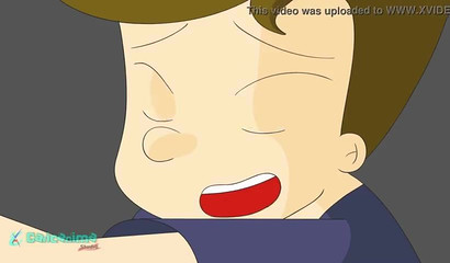 Anime blonde MILF unveils her big tits & fucks a stiff dick