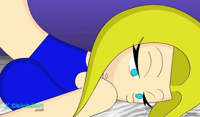 Anime blonde MILF unveils her big tits & fucks a stiff dick