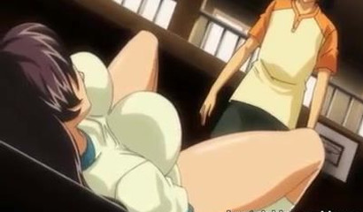 Busty anime female teacher gets boned by her student