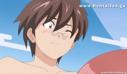 Anime stepmom teaches her son how to fuck