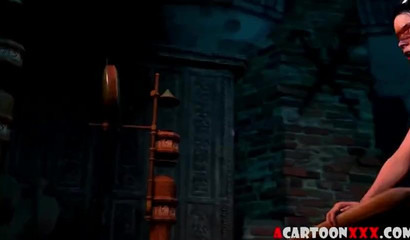 3D ginger gets pulled by hair & boned doggystyle