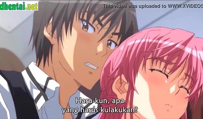 Hentai gf rubs my dick in public