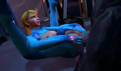 Samus Aranends gets double fucked in anime 3some