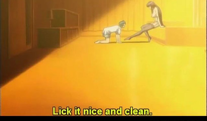 MILF dominates & fucks an anime boy