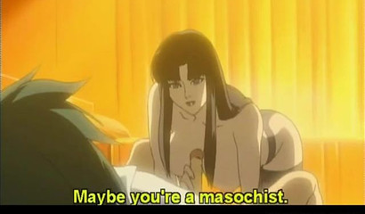 MILF dominates & fucks an anime boy