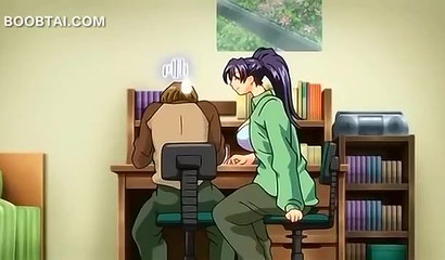 Hentai sister makes me watch her unveiling her big tits