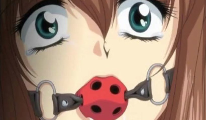 Hentai blonde fucks in her first gangbang