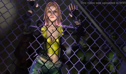 Anime hostage gets gangbanged by Zombies