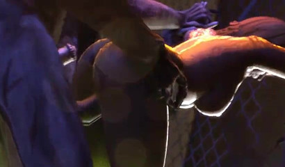 Anime hostage gets gangbanged by Zombies