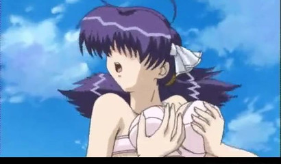 Busty Hentai girlfriend gets fucked without the condom