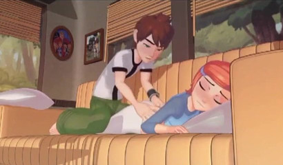 Ben Tennyson fucks a sexy babe's mouth