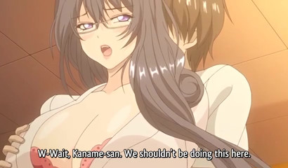 Teacher pulled his dick & fucked my big Hentai tits