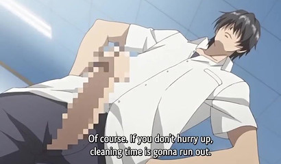 Teacher pulled his dick & fucked my big Hentai tits