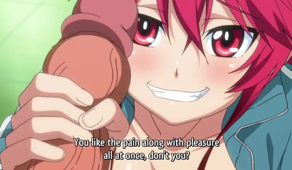 Hentai nympho milks & fucks a fat dick in public