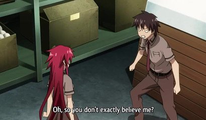 Hentai nympho milks & fucks a fat dick in public