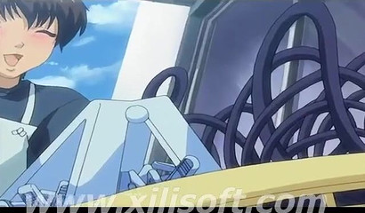 Hentai cleaning lady grabs and fucks my hard dick