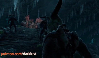 3d slave girl gets gangbanged by monsters