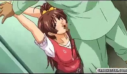 Young Hentai babe gets fucked by a patient in the hospital restroom