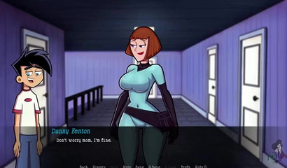 Anime beauty Danny Phantom washes her big juggs in the bathtub