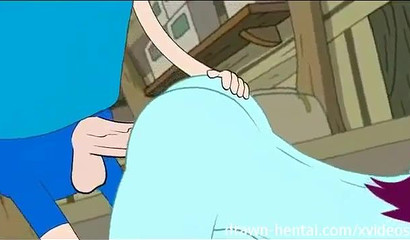 Anime wife Lois Griffin tied up and fucks her neighbor