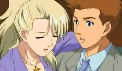 Hentai secretary fucked after being caught masturbating