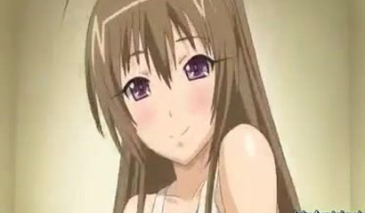 Lesbian anime chicks toy each other's beavers