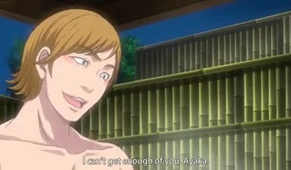 Busty anime babe gets gangbanged after karate practice