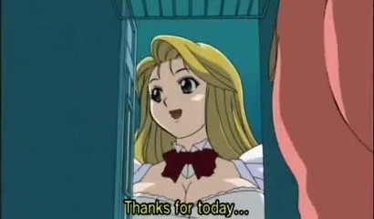 Hentai doll enjoys public sex with her classmate