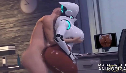Female 3D robots show off their sex skills