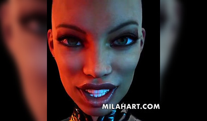 Curvy babe gets spit roasted by Futanari sluts in 3d threesome