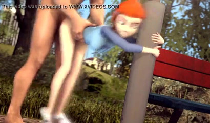 Ginger Gwen Tennyson blows & fucks monster cocks in compilation