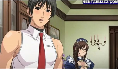 Sexy Hentai maid with big tits gets her moist cunt pounded