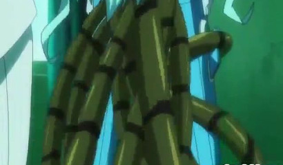 Pregnant Hentai nympho gets dominated by wild tentacles