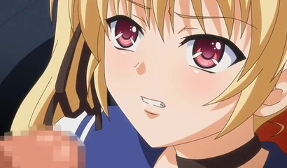 Hentai virgin fucks in her first 3way action