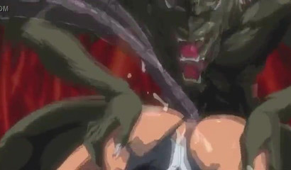 Pink-haired babe gets orally pleased and banged by a monster