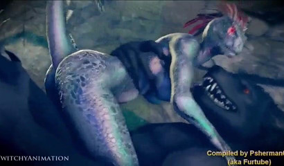 Horny animals fuck each other in hot anime compilation