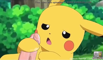 Anime cutie Jessie humps Ash Ketchem's dick in public