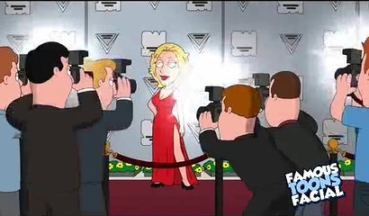 Nerdy Meg Griffin blows a huge dick in cartoon porn scene