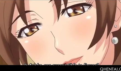 Hentai babe reveals her big tits & gives oral pleasure