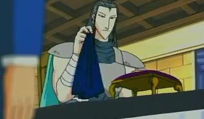 Hentai slut worships and rides a stiff penis