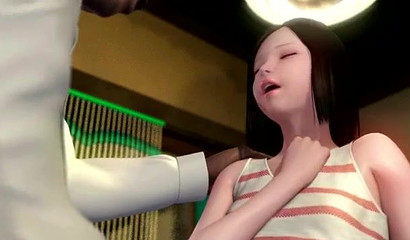 Petite brunette gets her pussy demolished in a 3D cartoon