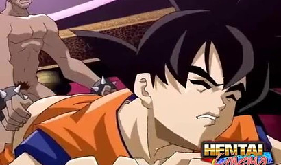 Handsome Hentai stud Goku gets fucked from behind