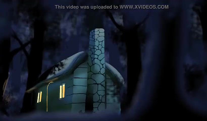 Poor Snow White gets banged by a scary monster