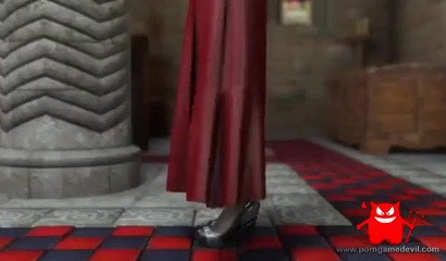 3D babe with big tits gets destroyed by a big dicked dude