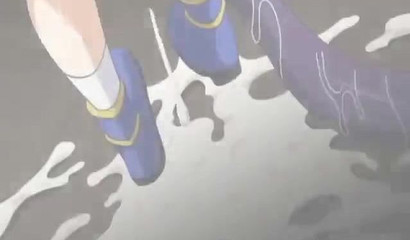 Big boobed Hentai schoolgirl getting screwed by magic tentacles