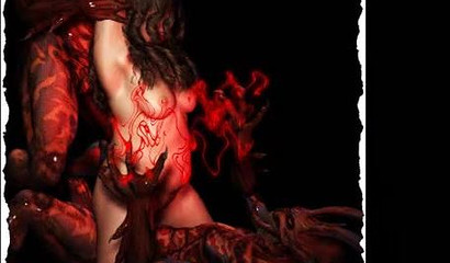 Curvy wives get possessed and fucked by cruel monsters