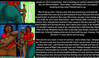 Curvy anime wives humping big black cocks