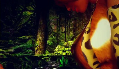 Busty elves dominate a furry cock in a 3some